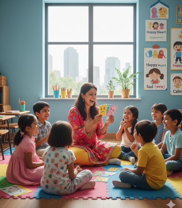 Children learning emotions